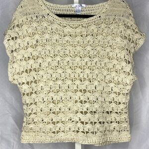 Chic Cream Crochet Top